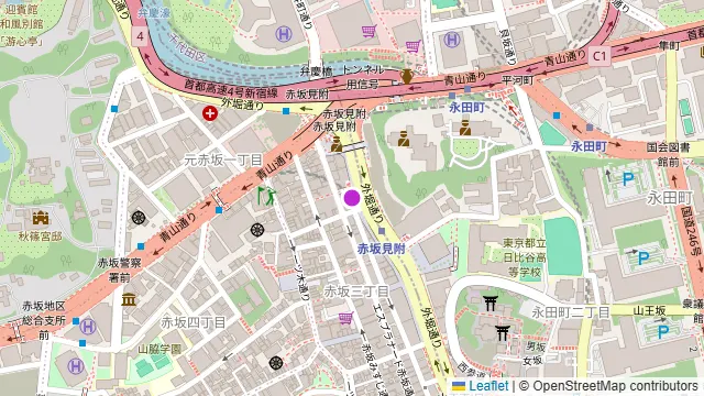 カラオケ ビッグエコー 赤坂見附本店の周辺地図
