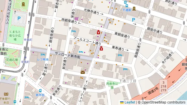 おすすめ屋 熊本下通店の周辺地図