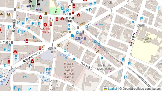 洋風居酒屋 呑食ウイスケ 八王子の周辺地図
