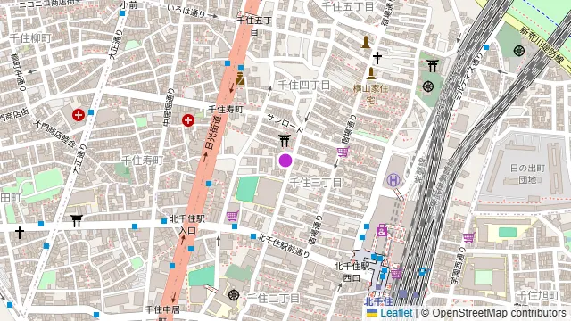 TAPIS ROUGE 北千住の周辺地図