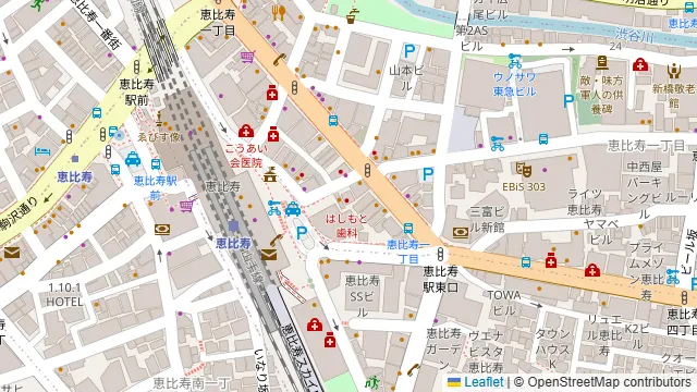 うまかばい 恵比寿店の周辺地図