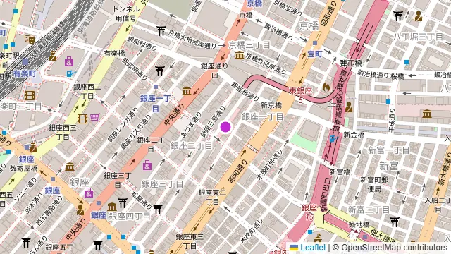 The Kitchen Salvatore Cuomo GINZAの周辺地図