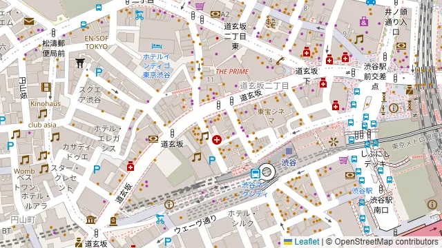 渋谷ピカリエリゾート本店の周辺地図