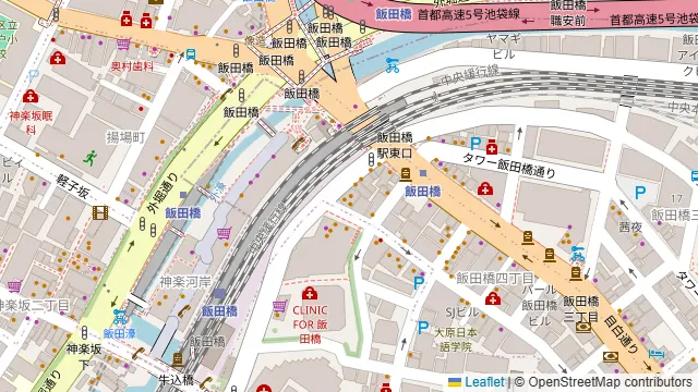 一石二鳥 飯田橋店の周辺地図
