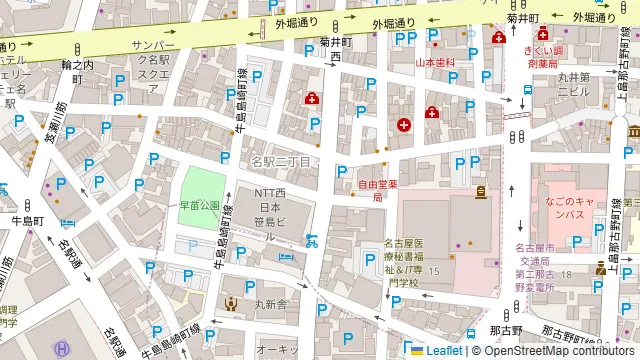 名駅セミナーオフィス 会議室ルームCの周辺地図