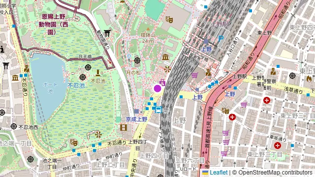 過門香 上野バンブーガーデン店の周辺地図