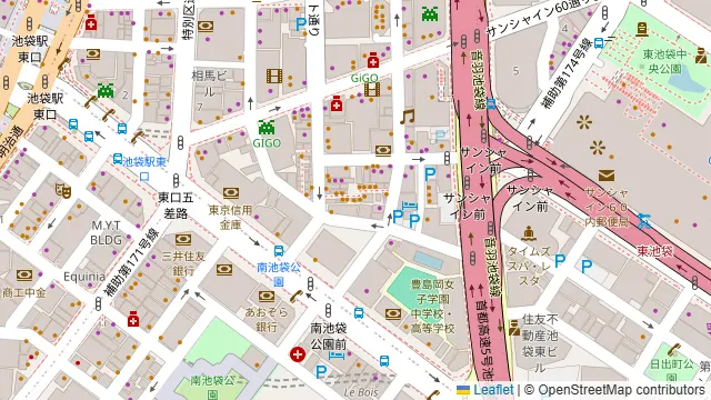 キッチンすいらくの周辺地図