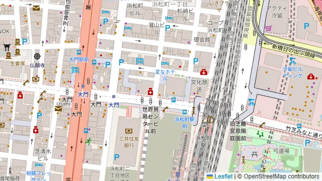 ダーツ&パーティー REGALO 浜松町駅前店の周辺地図