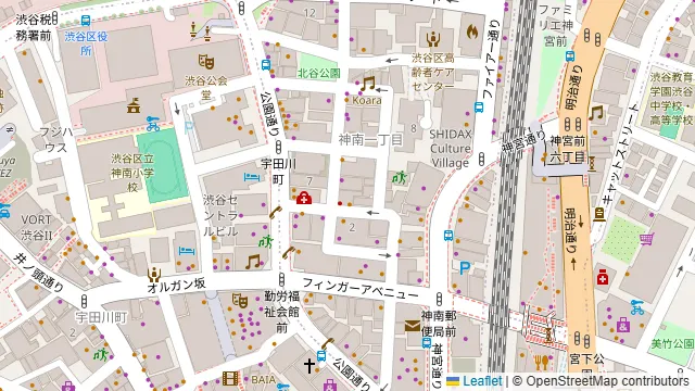 JINNAN CAFE 渋谷店の周辺地図