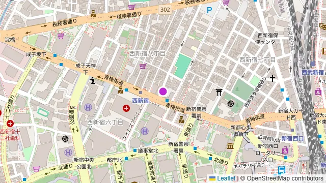 ホテルローズガーデン新宿の周辺地図