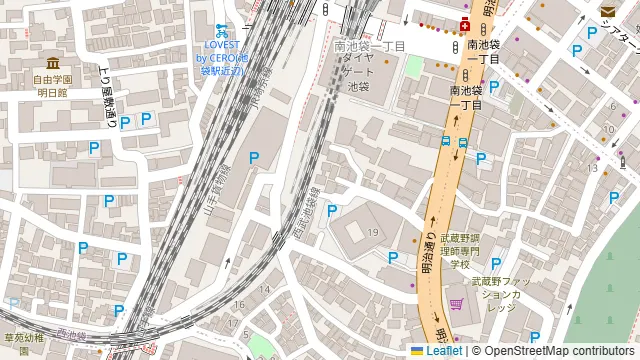 エクセルシオールスペース南池袋店の周辺地図