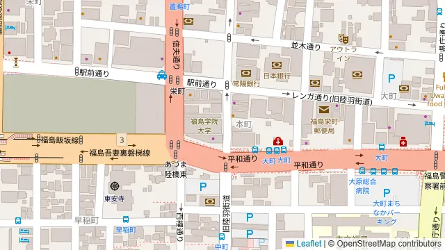 Fukushima-BASE（キッチン設備あり）の周辺地図