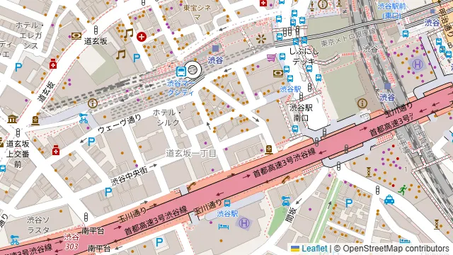 渋谷ガーデンパティオの周辺地図