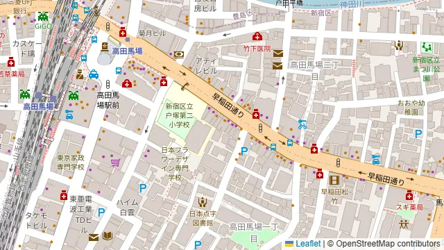 フラットリアの周辺地図