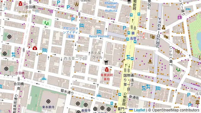 シュハスカリア キボン 浅草店の周辺地図
