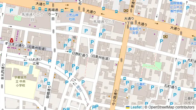 ノーフォーク宇都宮の周辺地図