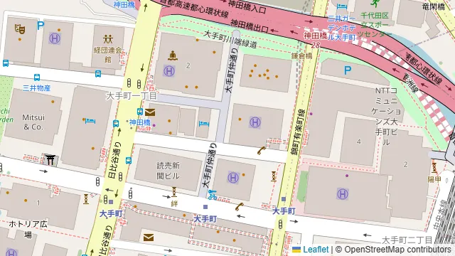 ブラッセルズ 大手町店の周辺地図