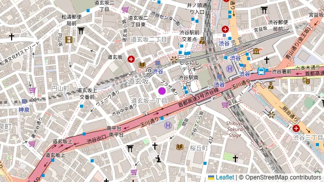 渋谷ガーデンホールの周辺地図