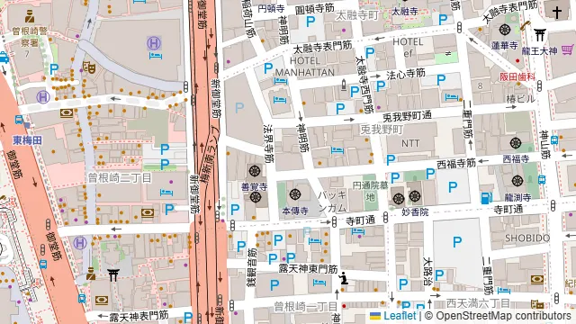 Neige梅田の周辺地図