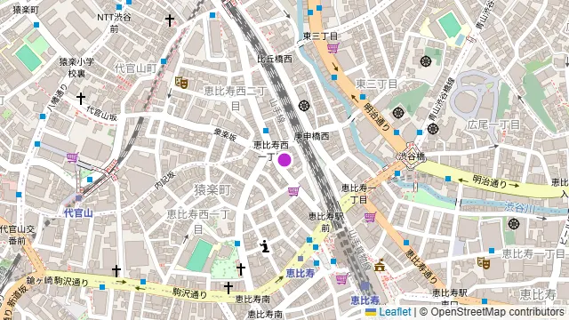 cafe&dining nurikabe(ヌリカベ) 恵比寿の周辺地図