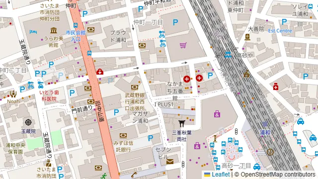 やきとり家すみれ 浦和店の周辺地図