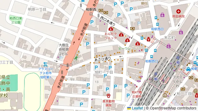Azzurro520 柏店の周辺地図
