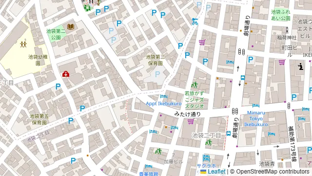 Dstudio-Dホールの周辺地図