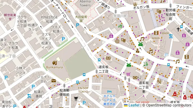 Bazooka 渋谷センター街店の周辺地図