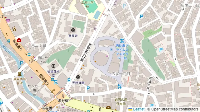 Areverie TERRACE 恵比寿の周辺地図