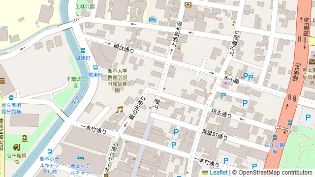 レンタルスペースベリー上通並木坂店の周辺地図