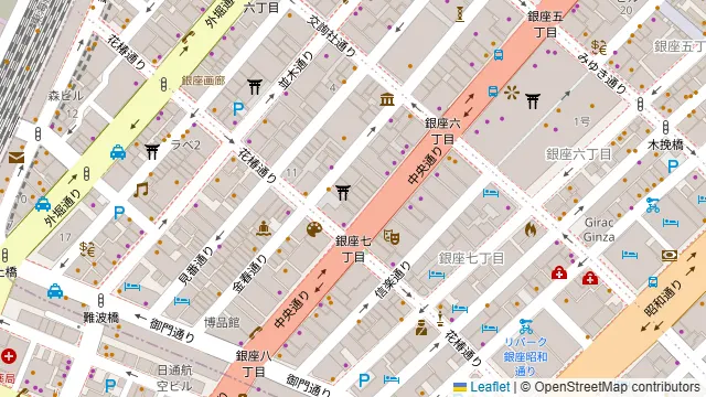 GINZA ROKUMEIKANの周辺地図