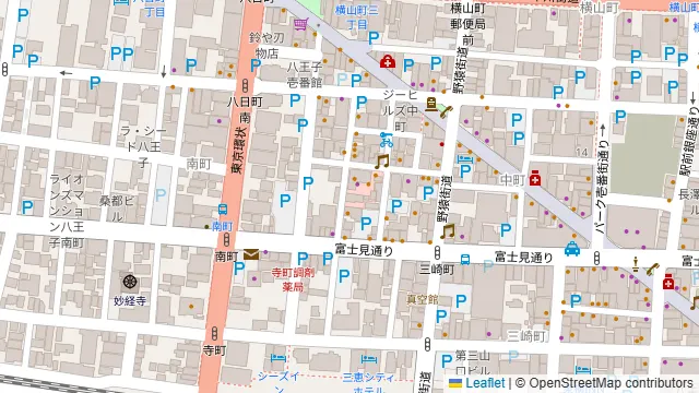【肉バルtoワイン】八王子Blossom 桑都テラスの周辺地図