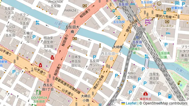 五反田銭場精肉店の周辺地図
