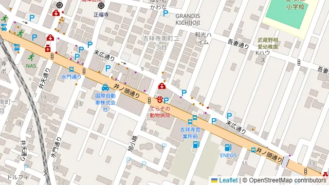 レンタルスタジオOLI 吉祥寺の周辺地図