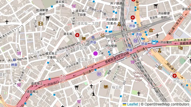 渋谷ガーデンルーム3Fの周辺地図