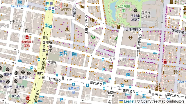 Bistro&Bar イロリア 浅草の周辺地図