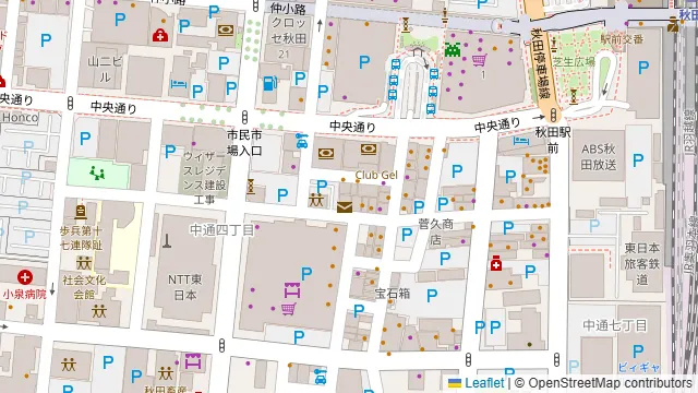 路地裏かだるの周辺地図