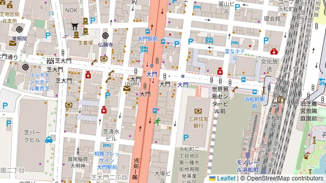 越後酒房 八海山 浜松町本店の周辺地図