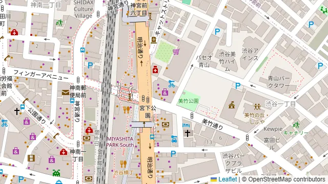 347CAFE&LOUNGE 渋谷の周辺地図