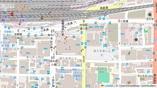Octavar/ホテル京阪 京都 グランデの周辺地図