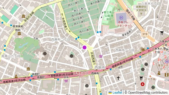 10th story 西麻布の周辺地図