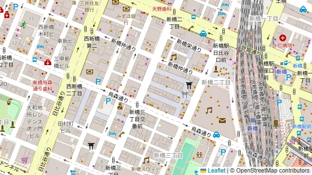 Darts UP 新橋の周辺地図