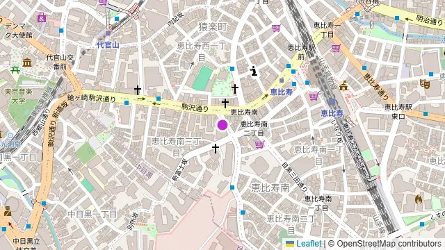 cafe&dining nurikabe 恵比寿本店の周辺地図
