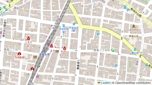 モダン酒場KANPAI学芸大学の周辺地図