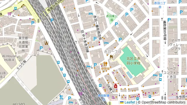 炉端と地鶏 うまか屋 赤羽の周辺地図