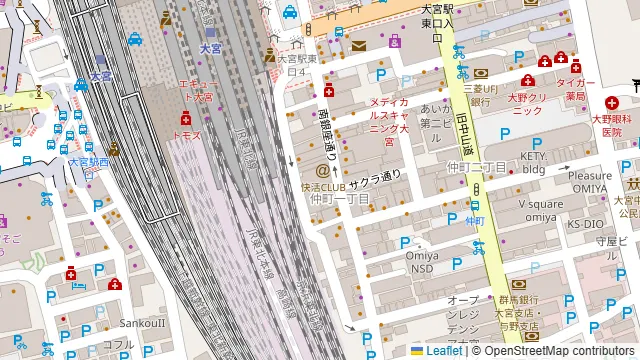relark大宮の周辺地図
