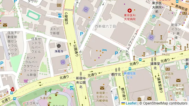 グレイドパーク新宿西口の周辺地図
