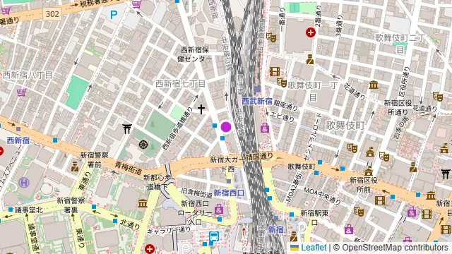 エクセルシオールスペース西新宿店の周辺地図