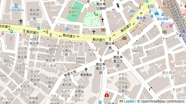 cafe&dining nurikabe 恵比寿本店の周辺地図
