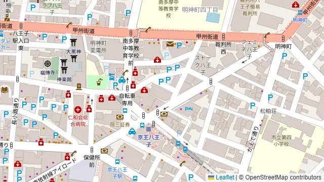 モータウン バグダッドカフェ 八王子の周辺地図